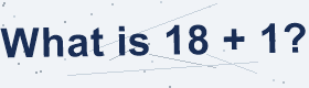 Security CAPTCHA - math problem